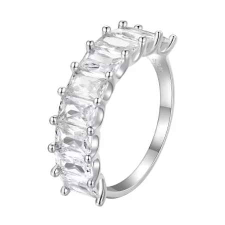 Pandora Style Shiny Zircon Ring - BSR409 Pandora Style Shiny Zircon Ring - BSR409
