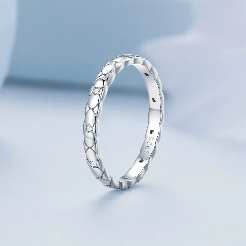 (image for) Pandora Style Simple Single Ring - BSR425 - View 2