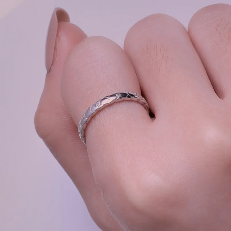 (image for) Pandora Style Simple Single Ring - BSR425 - View 6