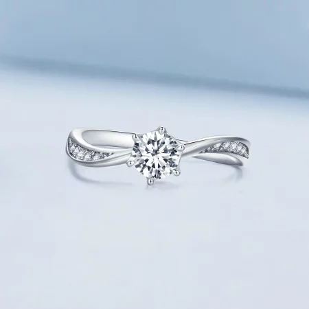 Pandora Style Simple Tie Ring - BSR420