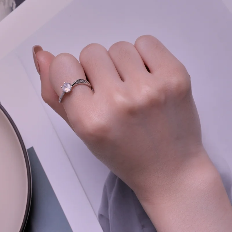 (image for) Pandora Style Simple Tie Ring - BSR420 - View 6