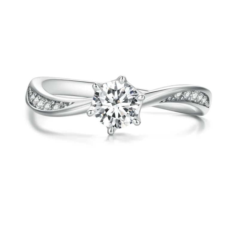 (image for) Pandora Style Simple Tie Ring - BSR420 - Product Image