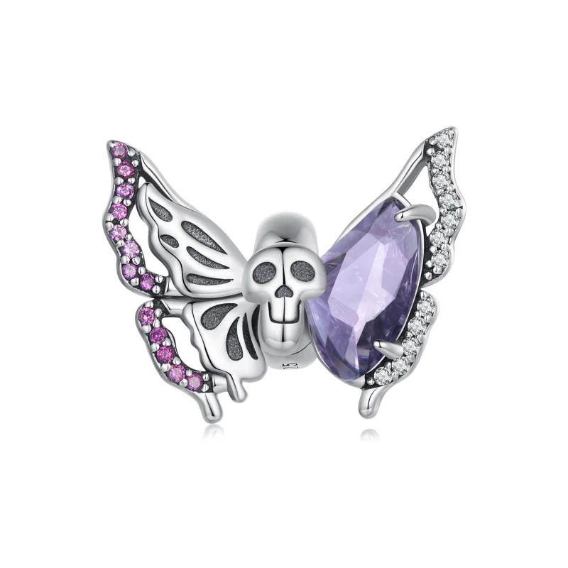 (image for) Pandora Style Skeleton Butterfly Charm - BSC911 - Product Image