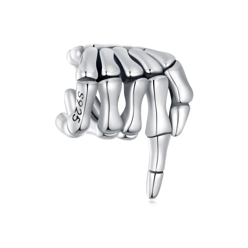 (image for) Pandora Style Skeleton Hand Charm - BSC909 - Product Image