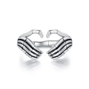 (image for) Pandora Style Skeleton Hand Open Ring - SCR971-E