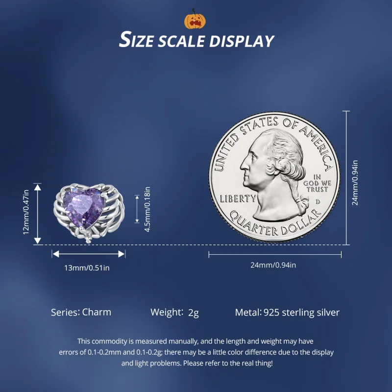 (image for) Pandora Style Skeleton Heart Charm - BSC910 - View 7