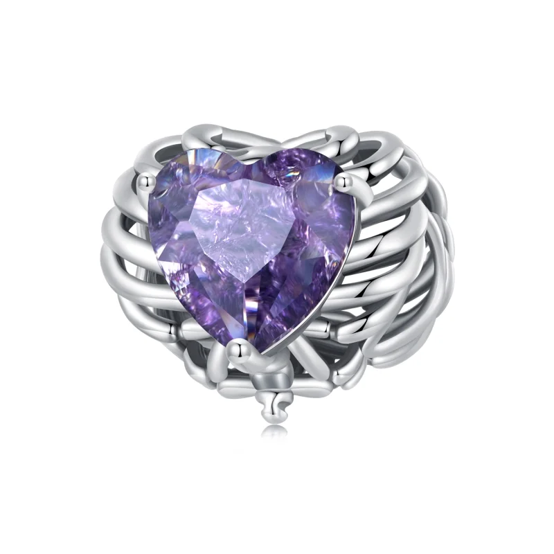 (image for) Pandora Style Skeleton Heart Charm - BSC910 - Product Image