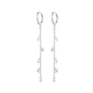 (image for) Pandora Style Smart Tassel Hoop Earrings - BSE898
