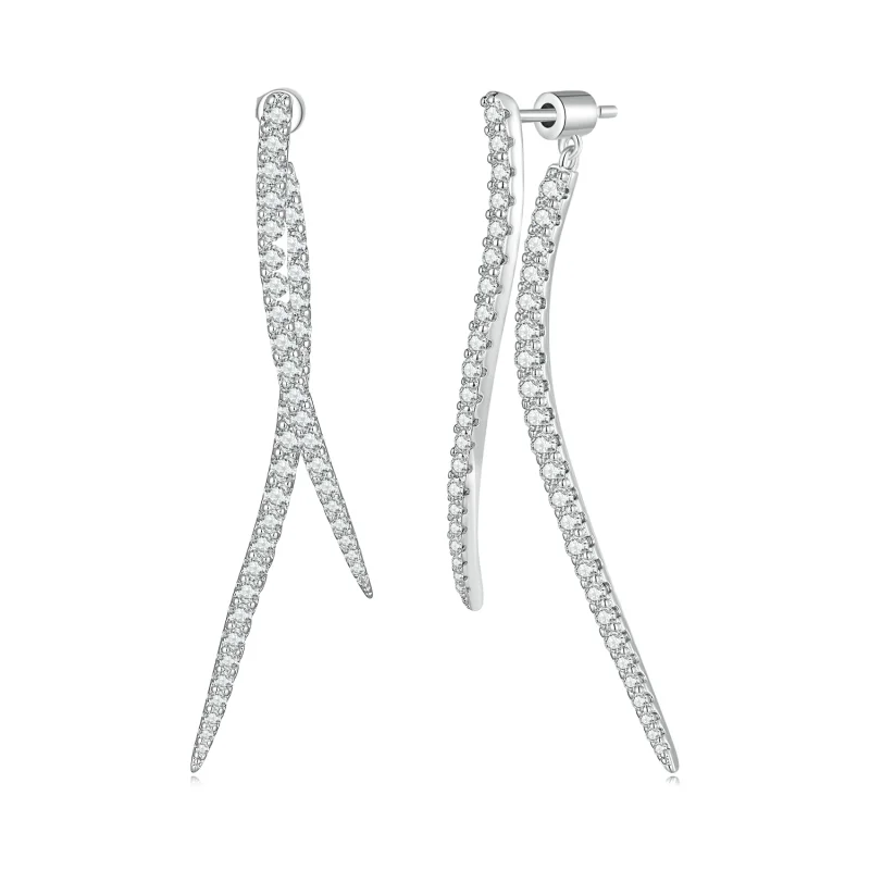 (image for) Pandora Style Smart Tassel Long Stud Earrings - YIE227 - Product Image