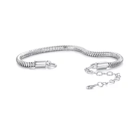 Pandora Style Snake Bone Chain Chain Bracelet - BSB150