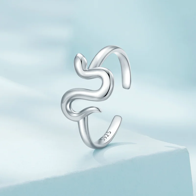 (image for) Pandora Style Snake Open Ring - SCR926 - View 2