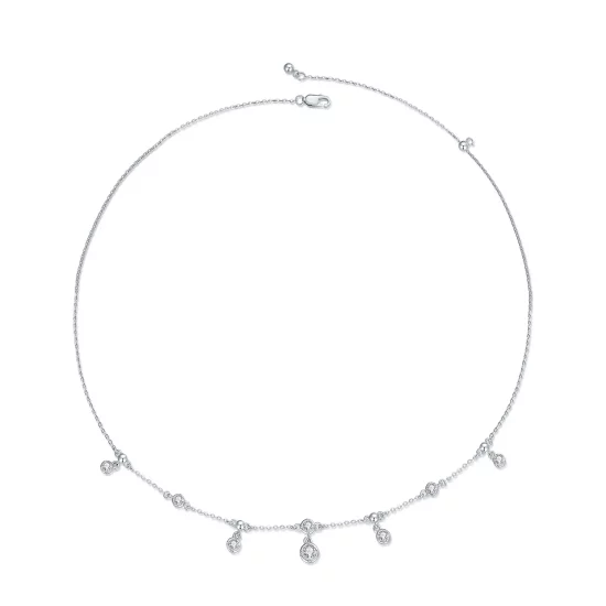Pandora Style Sparkling Tassel Choker - BSN360