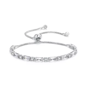 Pandora Style Sparkling Zircon Sliding Bracelet - YIB062