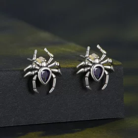 Pandora Style Spider Studs Earrings - BSE891 Pandora Style Spider Studs Earrings - BSE891