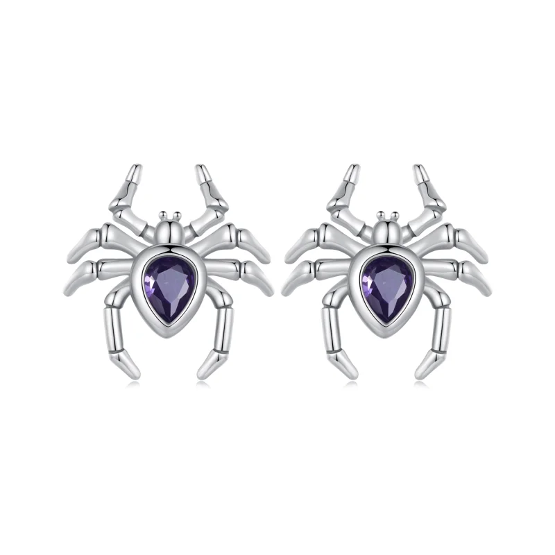(image for) Pandora Style Spider Studs Earrings - BSE891 - Product Image