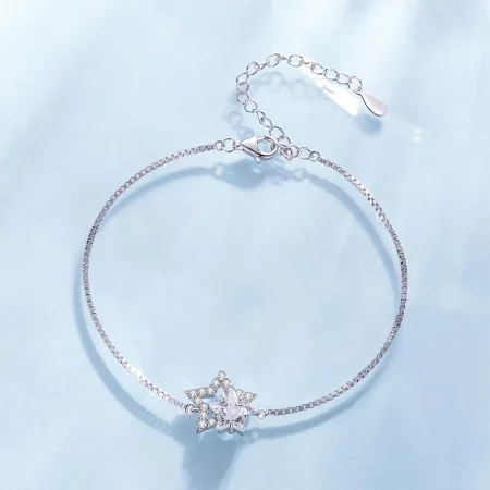 Pandora Style Star Chain Bracelet - BSB143