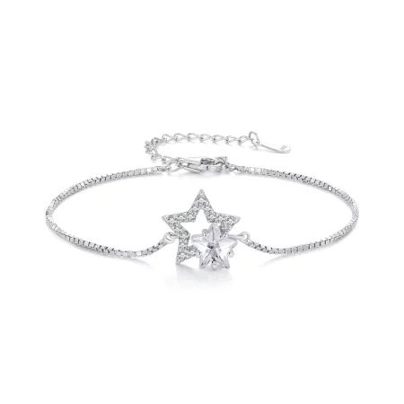 Pandora Style Star Chain Bracelet - BSB143