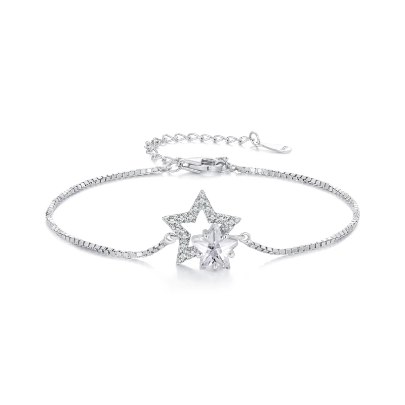 (image for) Pandora Style Star Chain Bracelet - BSB143 - Product Image