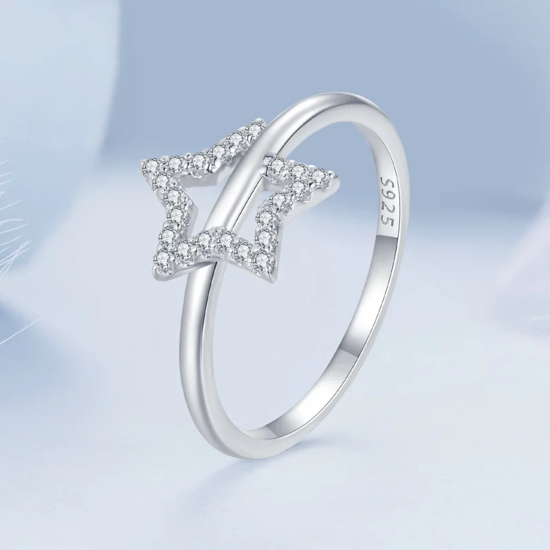 (image for) Pandora Style Star Ring - BSR450 - View 2
