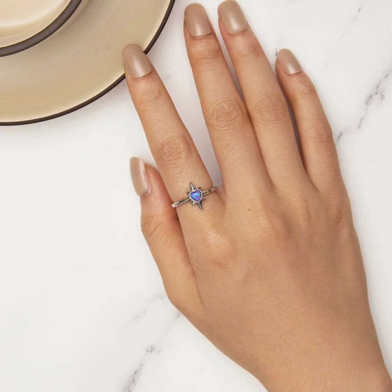 (image for) Pandora Style Star Ring - BSR455 - View 5