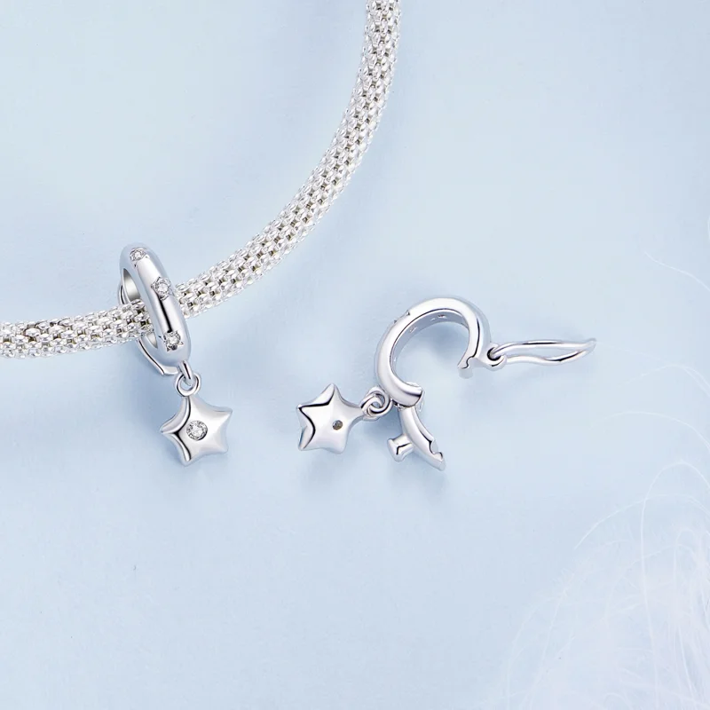 (image for) Pandora Style Star Universal Buckle Spacer - BSC889 - View 4