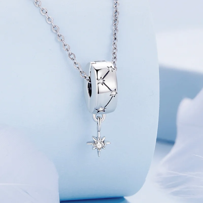 (image for) Pandora Style Starburst Circle Clip - BSC808 - View 2