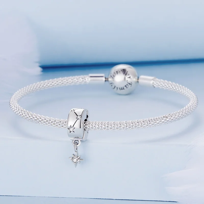 (image for) Pandora Style Starburst Circle Clip - BSC808 - View 4