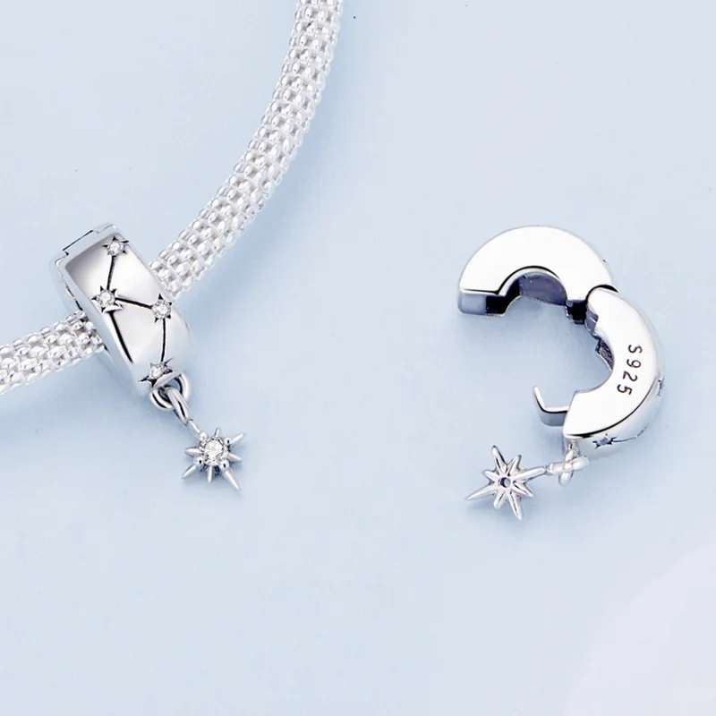 (image for) Pandora Style Starburst Circle Clip - BSC808 - View 5