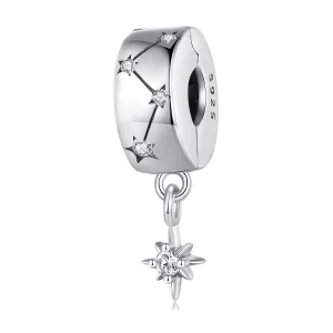 (image for) Pandora Style Starburst Circle Clip - BSC808