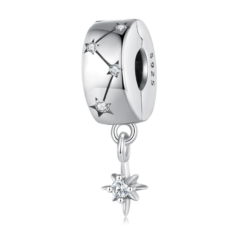 (image for) Pandora Style Starburst Circle Clip - BSC808 - Product Image