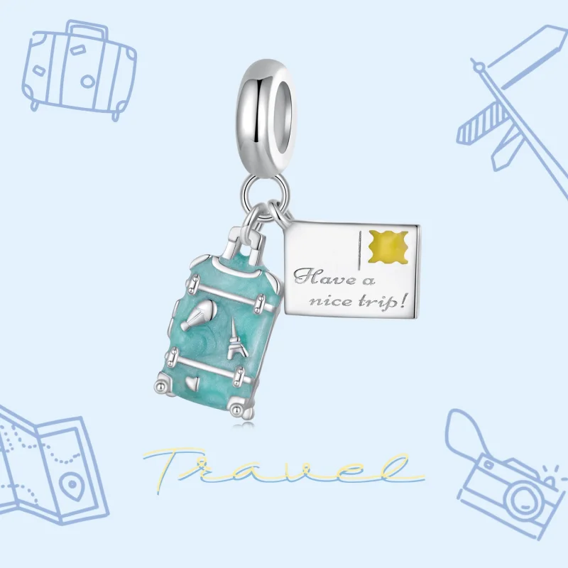 (image for) Pandora Style Suitcase Dangle - SCC2480 - View 3