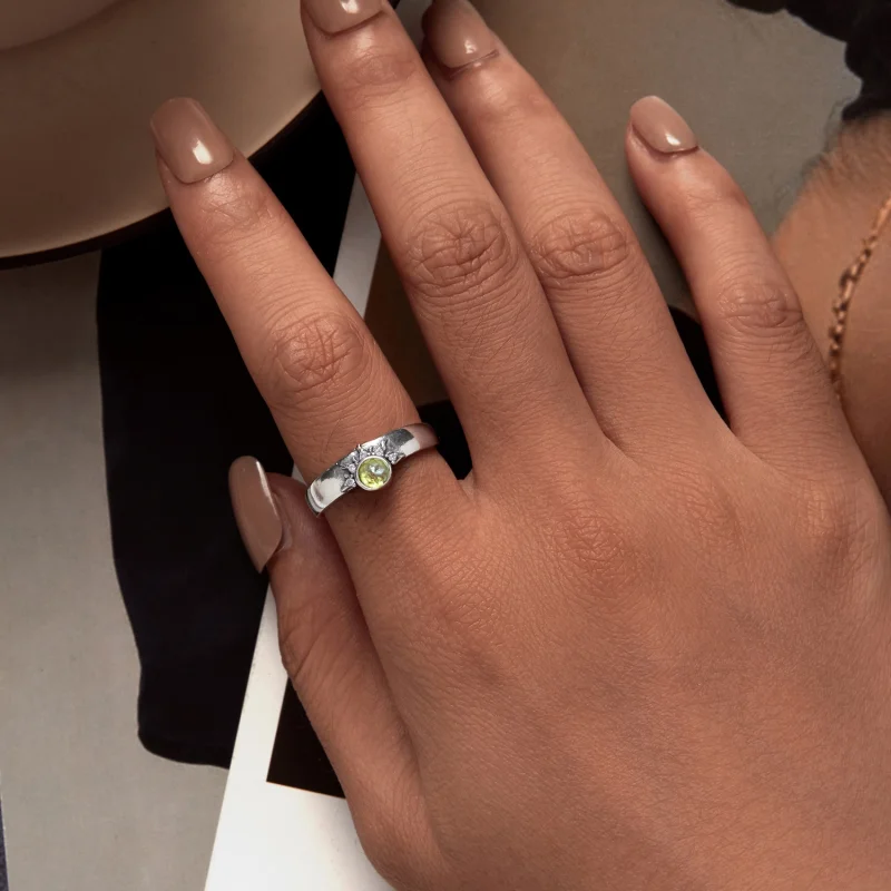 (image for) Pandora Style Sun, Moon and Stars Couple Open Ring - BSR491-E - View 5