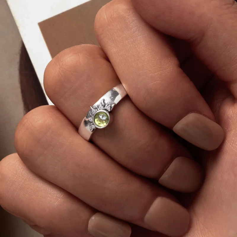 (image for) Pandora Style Sun, Moon and Stars Couple Open Ring - BSR491-E - View 6