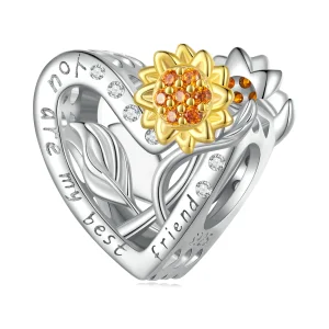 (image for) Pandora Style Sunflower Charm - BSC839