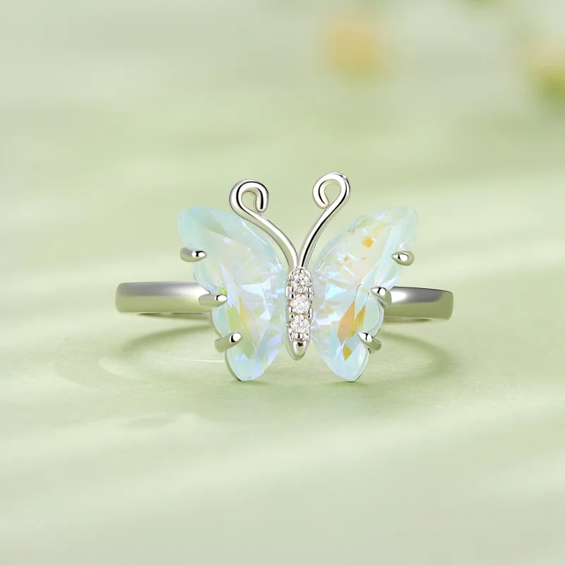 (image for) Pandora Style Symphony Butterfly Ring - SCR912 - View 3
