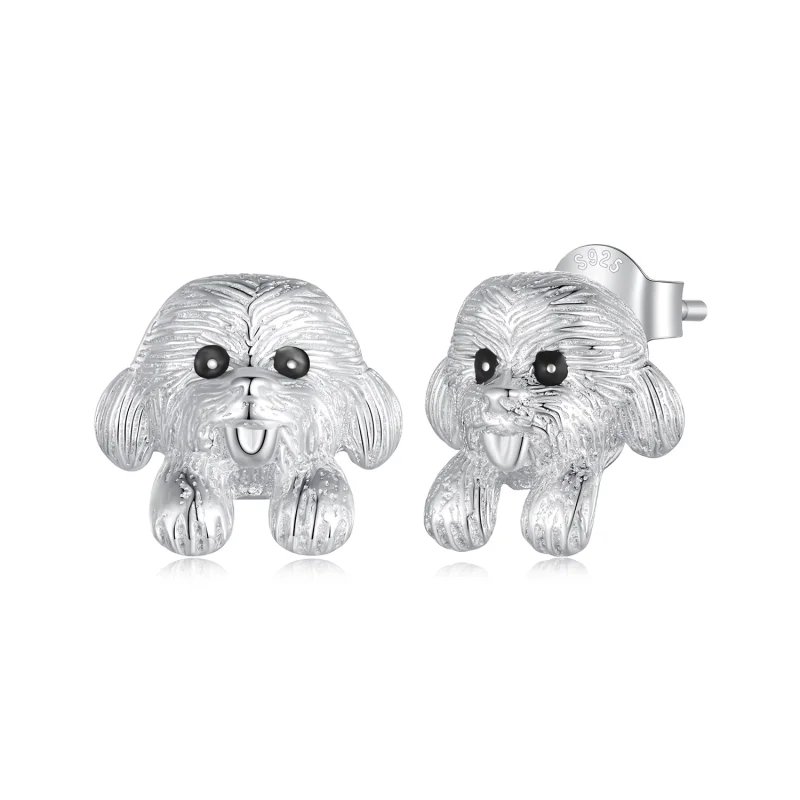(image for) Pandora Style Teddy Studs Earrings - SCE1631 - Product Image
