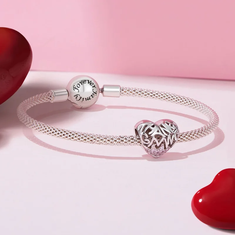 (image for) Pandora Style Thanksgiving Heart Charm - BSC923 - View 5