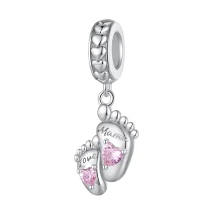 (image for) Pandora Style The Footprints of Love Dangle - BSC825