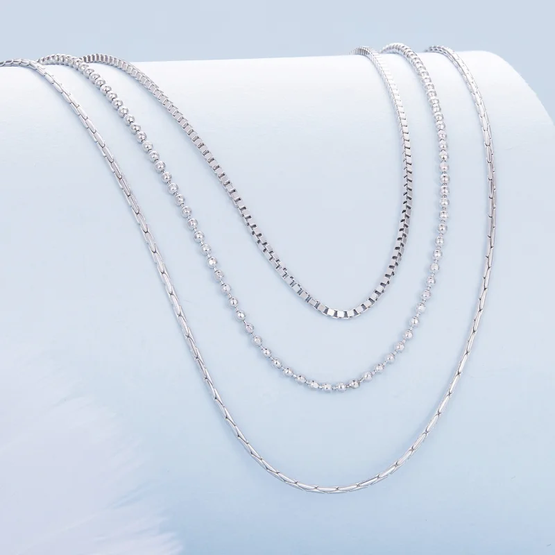 (image for) Pandora Style Three-Story Necklace - BSN333 - View 2