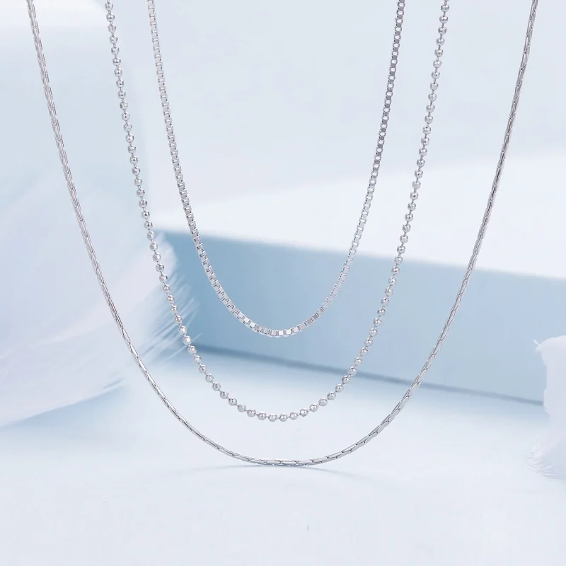 (image for) Pandora Style Three-Story Necklace - BSN333 - View 3