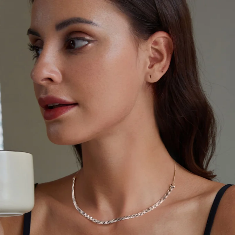 (image for) Pandora Style Track Necklace - BSA003 - View 6