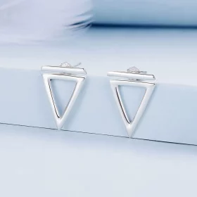 Pandora Style Triangle Studs Earrings - BSE900 Pandora Style Triangle Studs Earrings - BSE900