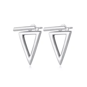 Pandora Style Triangle Studs Earrings - BSE900
