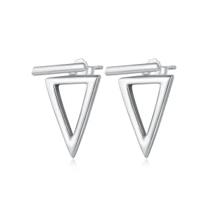 (image for) Pandora Style Triangle Studs Earrings - BSE900