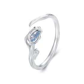 Pandora Style Tulip Open Ring - BSR465-E Pandora Style Tulip Open Ring - BSR465-E