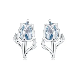 (image for) Pandora Style Tulip Studs Earrings - BSE873