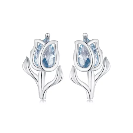 Pandora Style Tulip Studs Earrings - BSE873