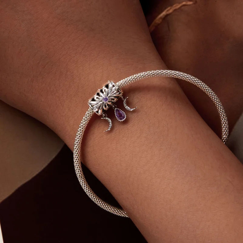 (image for) Pandora Style Vintage Iris Charm - SCC2631 - View 6