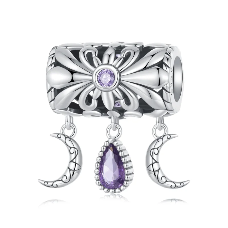 (image for) Pandora Style Vintage Iris Charm - SCC2631 - Product Image