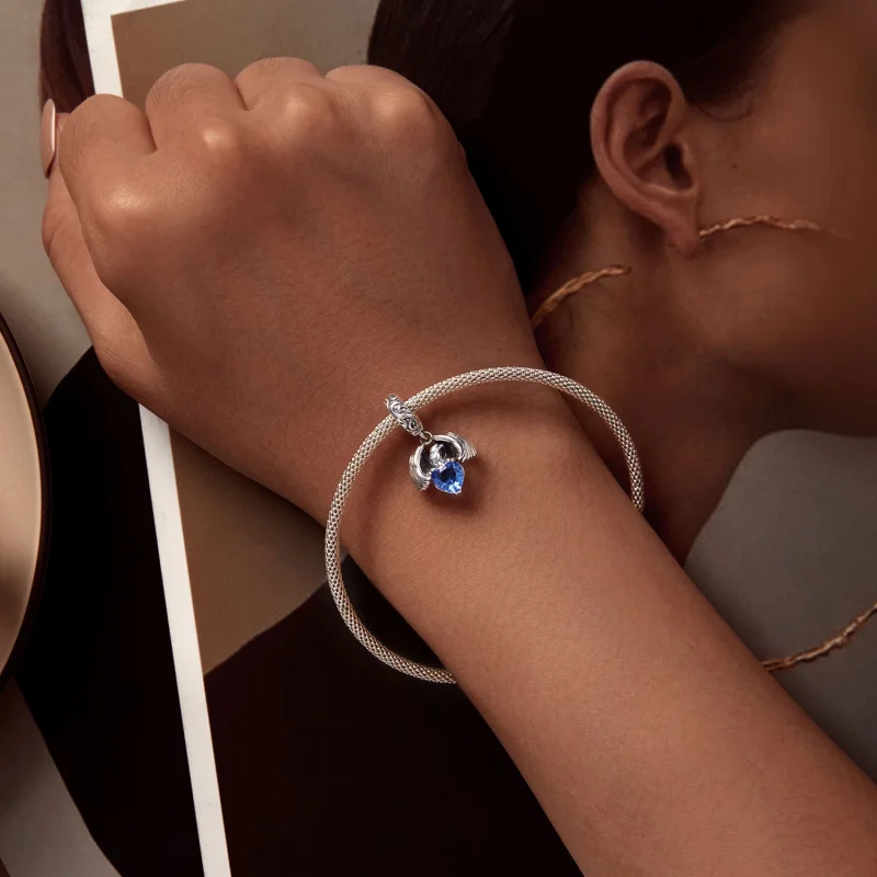 (image for) Pandora Style White Eagle Dangle - SCC2636 - View 5